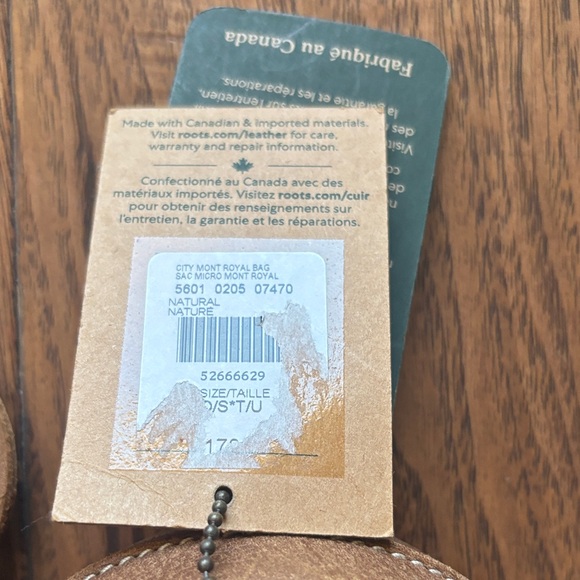 Roots Tan Leather Crossbody Bag - Picture 2 of 11